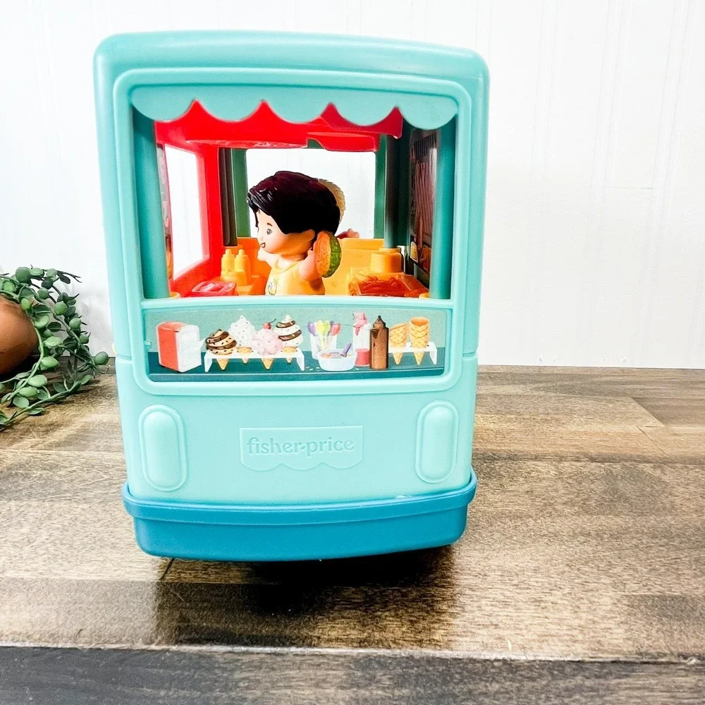 Fisher Price Little People Serve It Up Taco Food Truck‎ Musical Vehicle w/ 2 ppl
